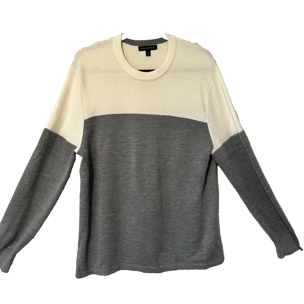 Banana republic‎ Wool Blend colorblock sweater size XL capsule